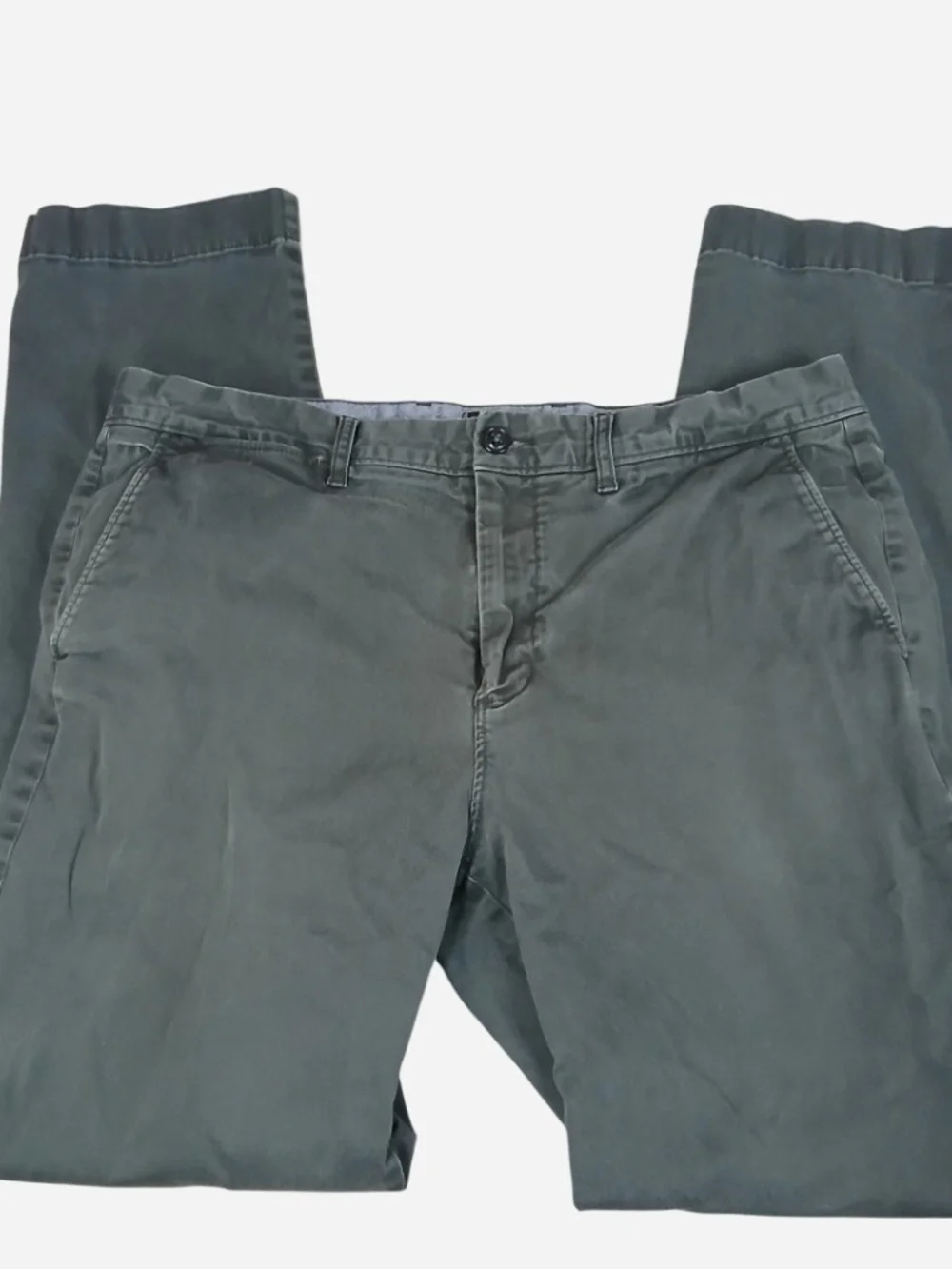 J.Crew Re-Imagined Mens Chino Pants 34x32 Gray Stretch Cotton Trousers